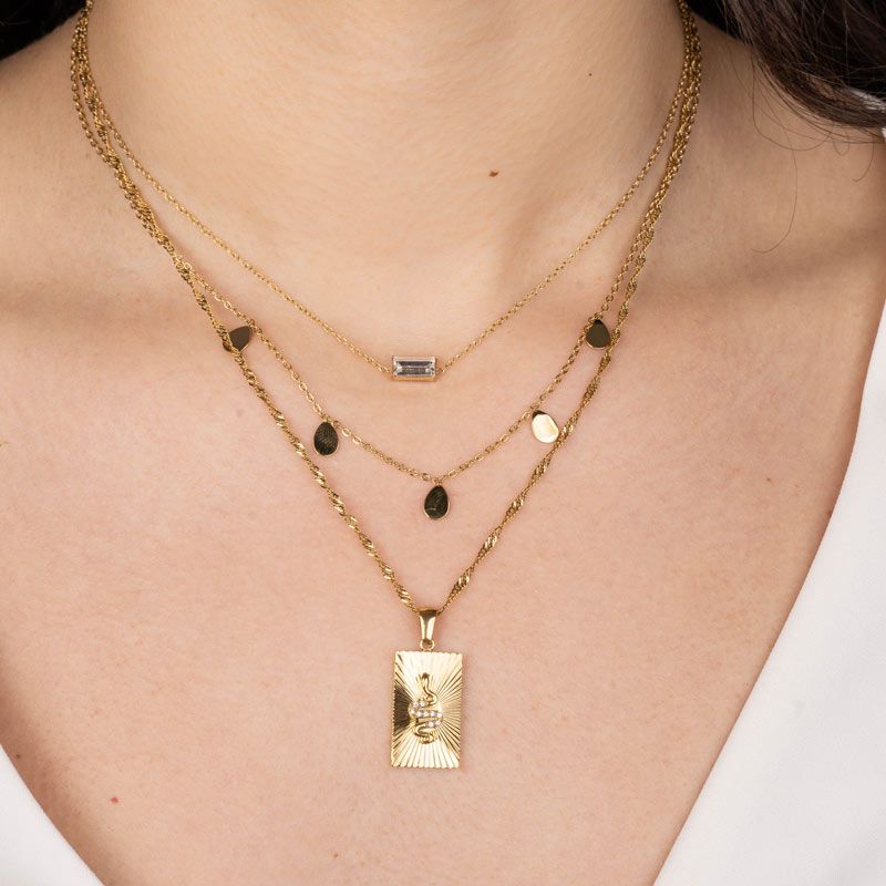 Diamond Frame Halskette