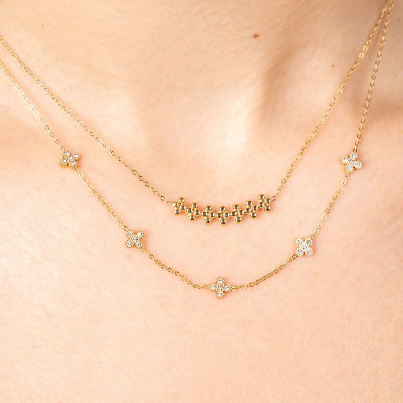 Lucky Leaf Glow Halskette