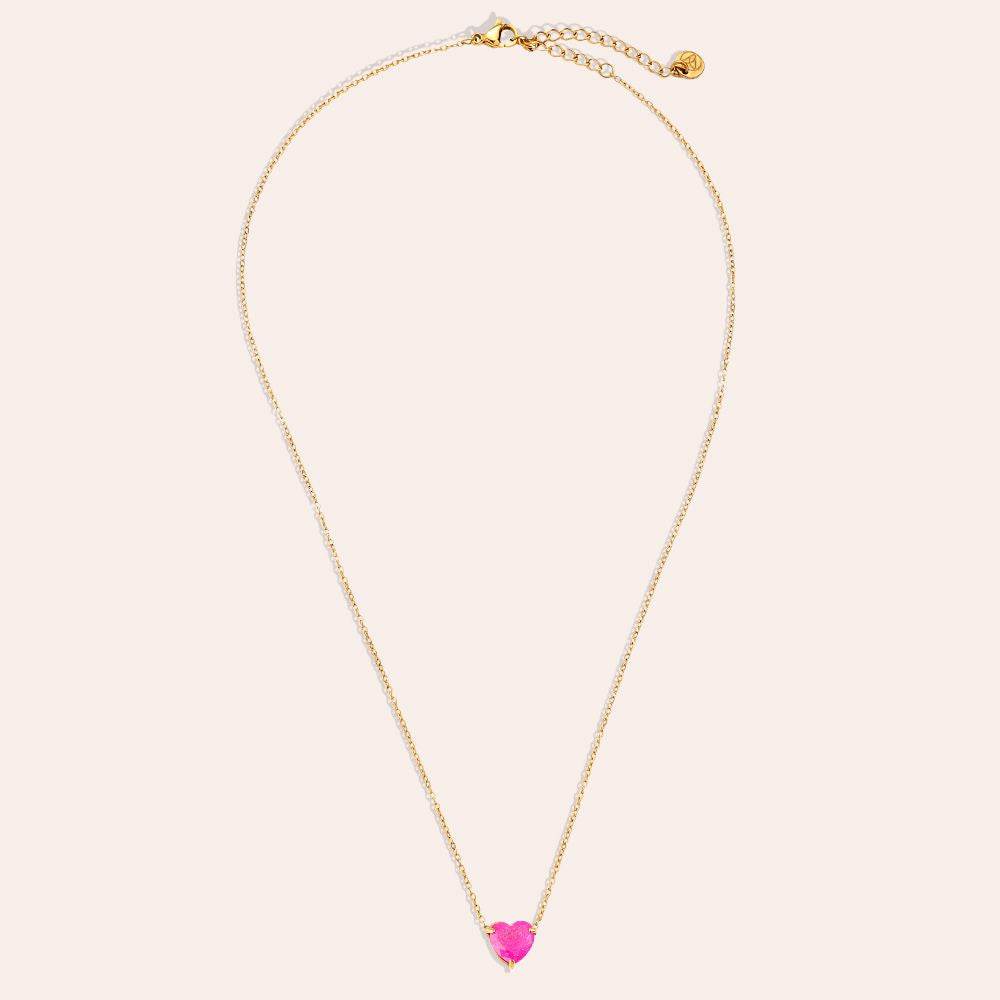 Fuchsia Heartlight Halskette