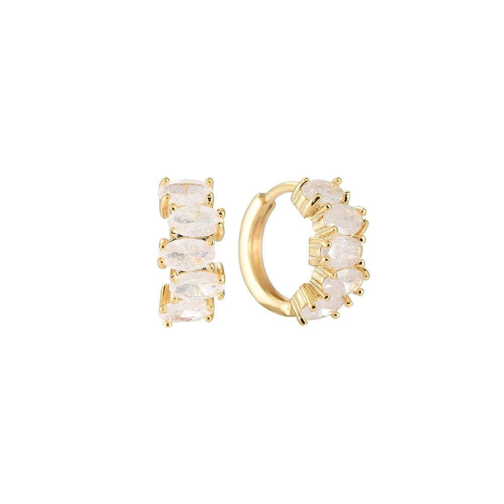 Crystal Glow Hoop Ohrringe