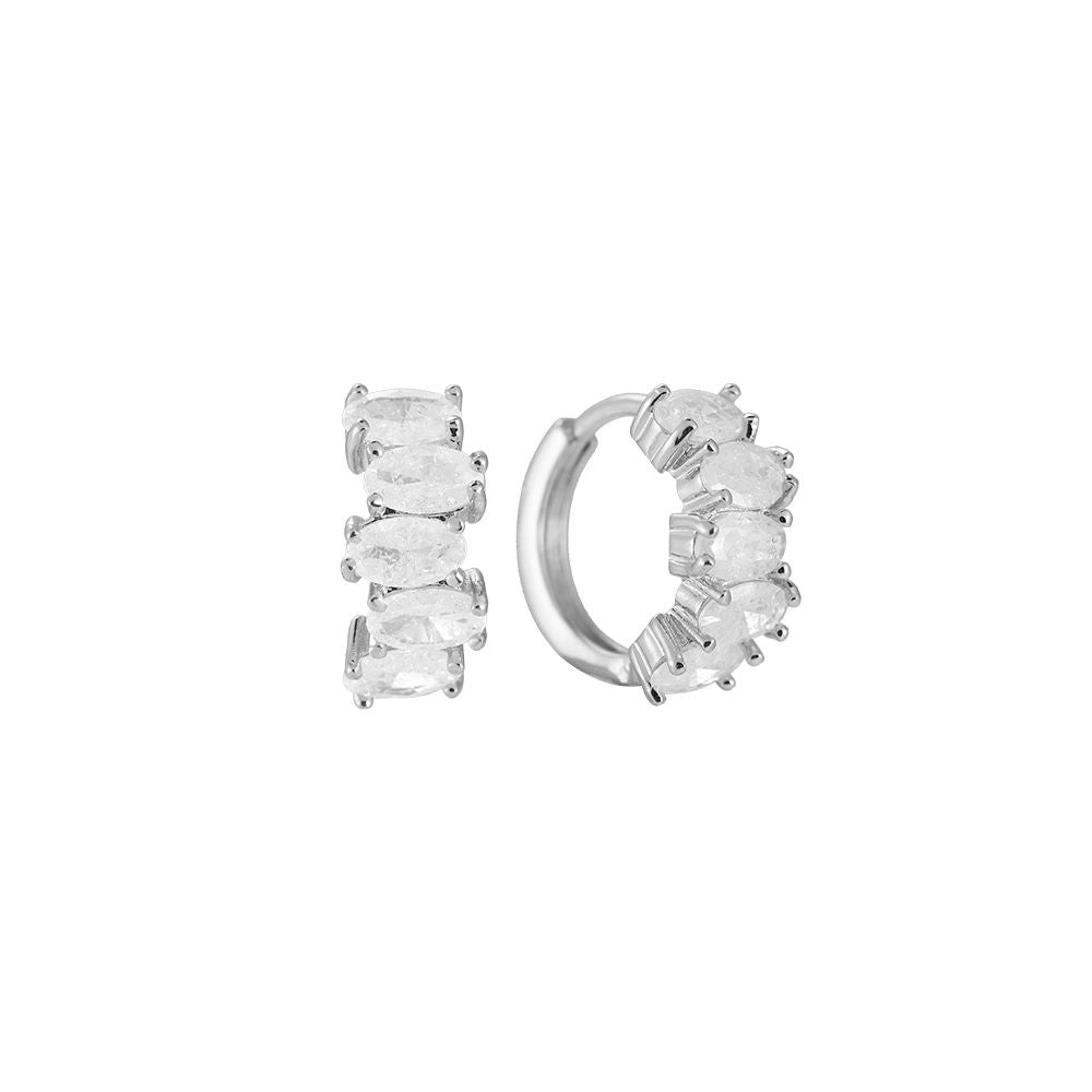 Crystal Glow Hoop Ohrringe