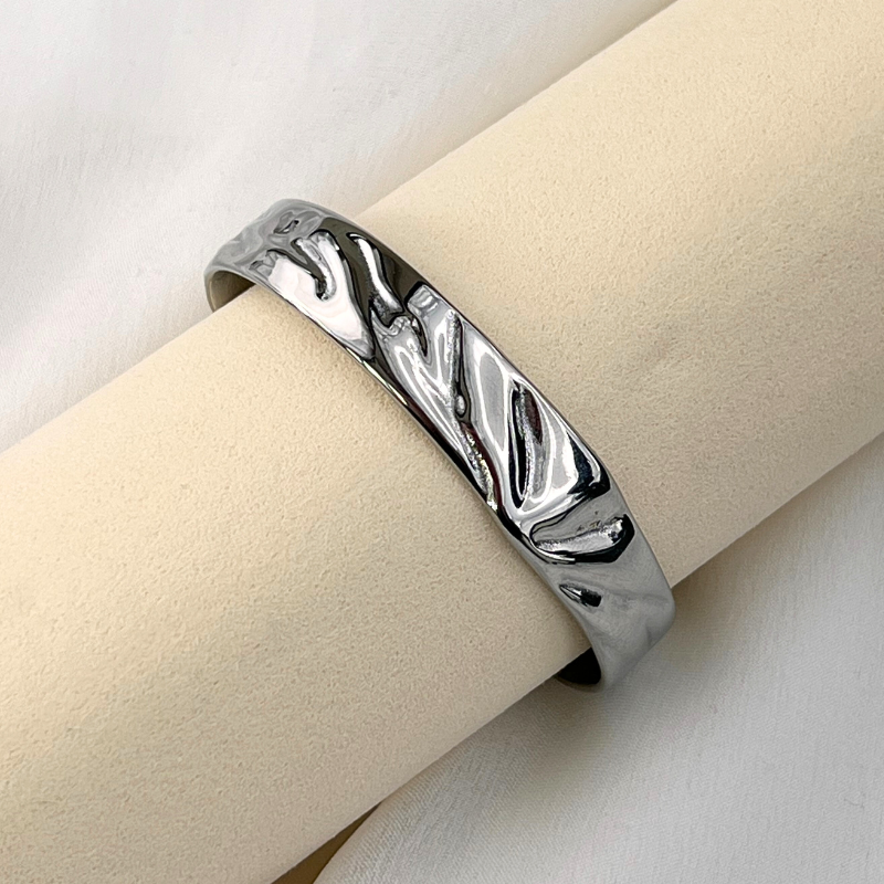 Melted Silver Cuff