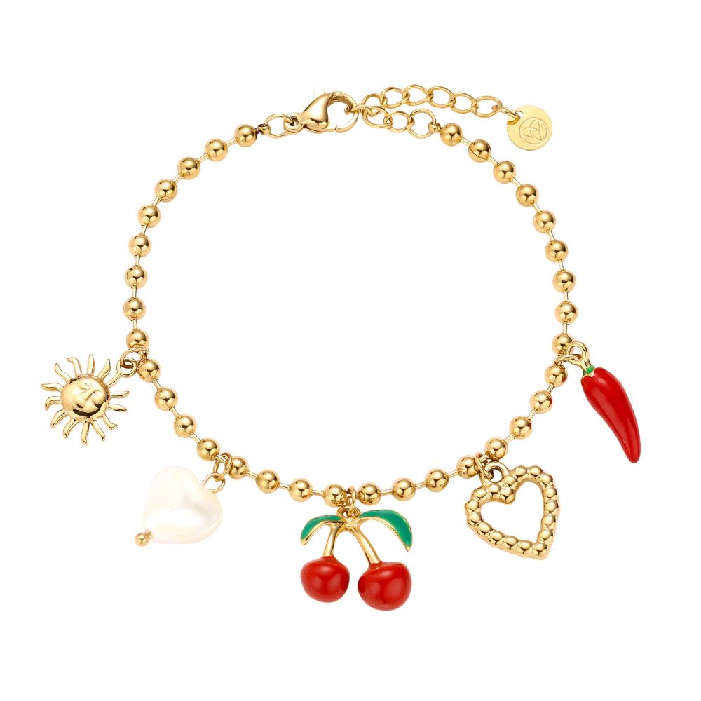 Cherry&Chilli Charms Armband