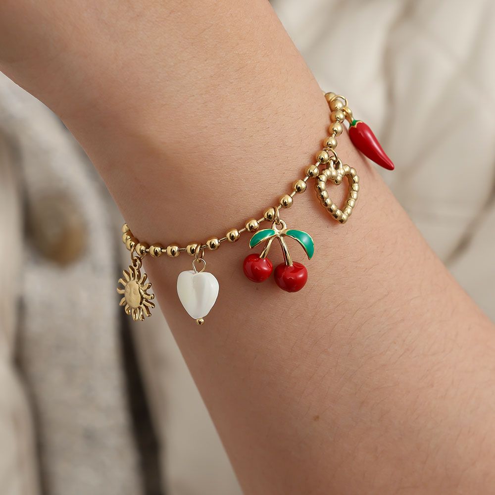 Cherry&Chilli Charms Armband