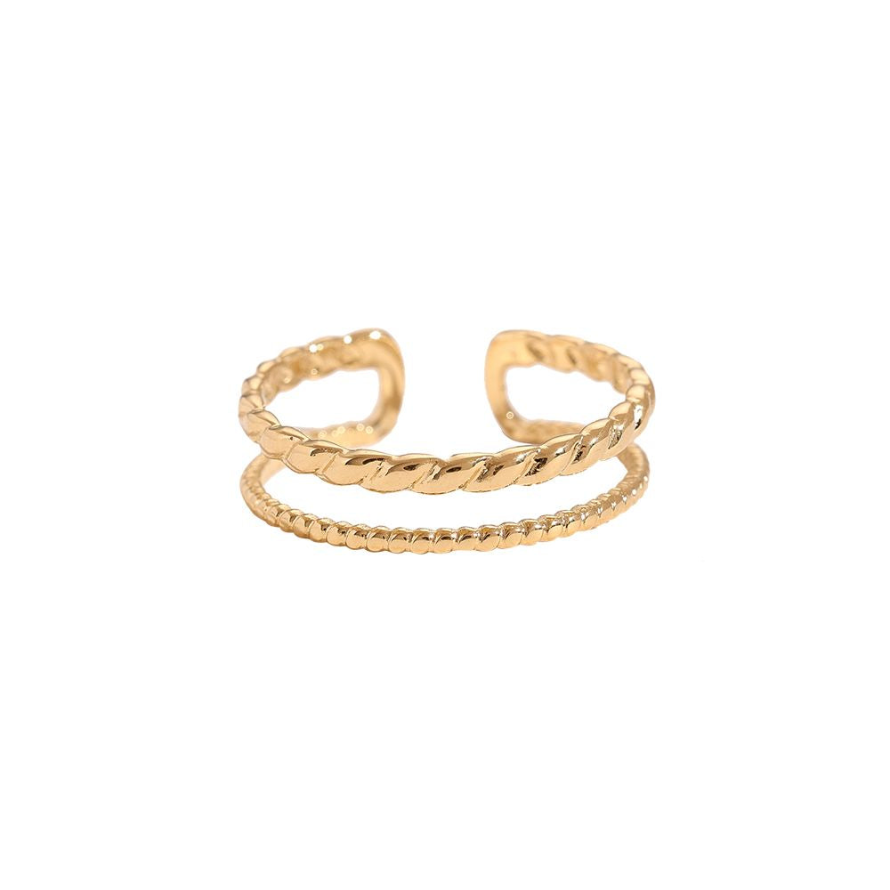 Two Layer Twisted Ring