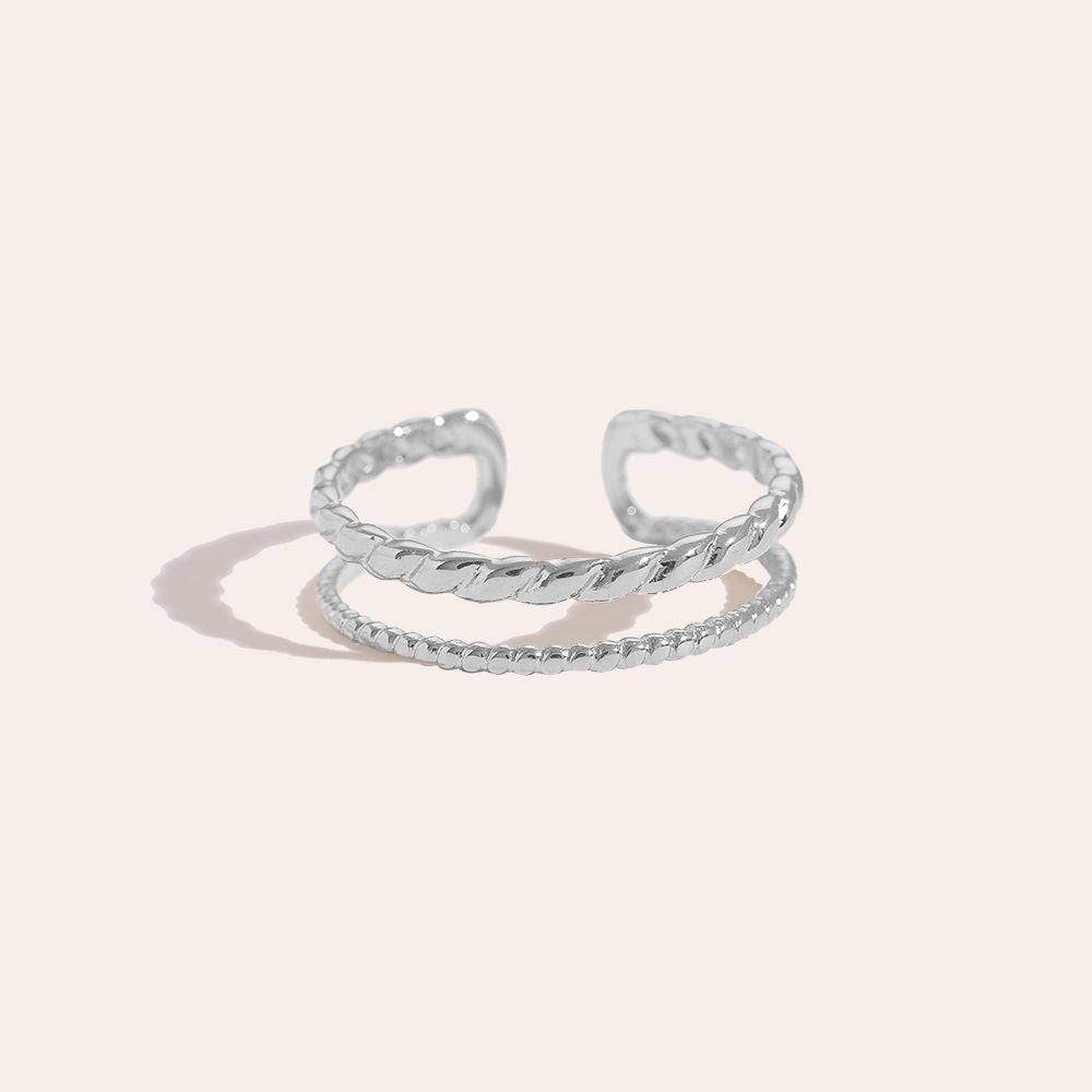 Two Layer Twisted Ring